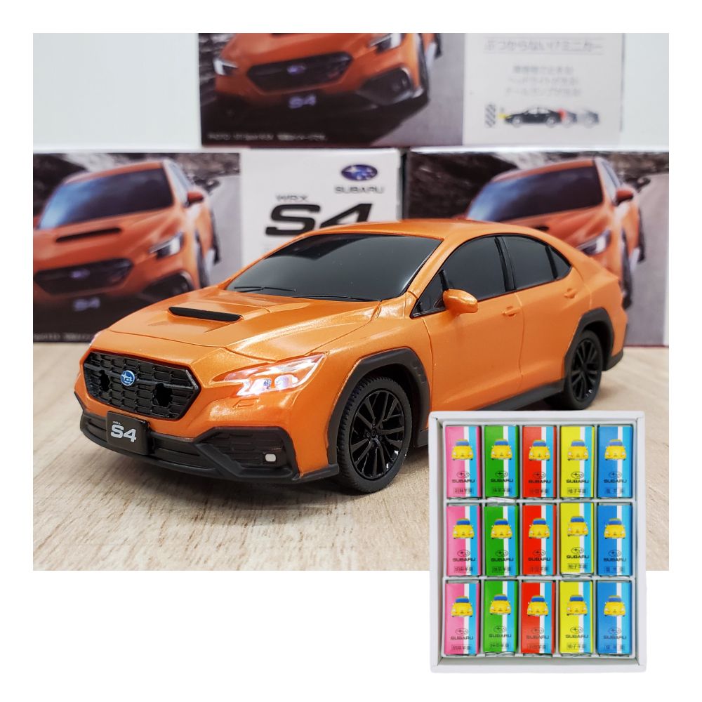 ぶつからない!?ミニカー(New WRX S4)&ひと口ようかん