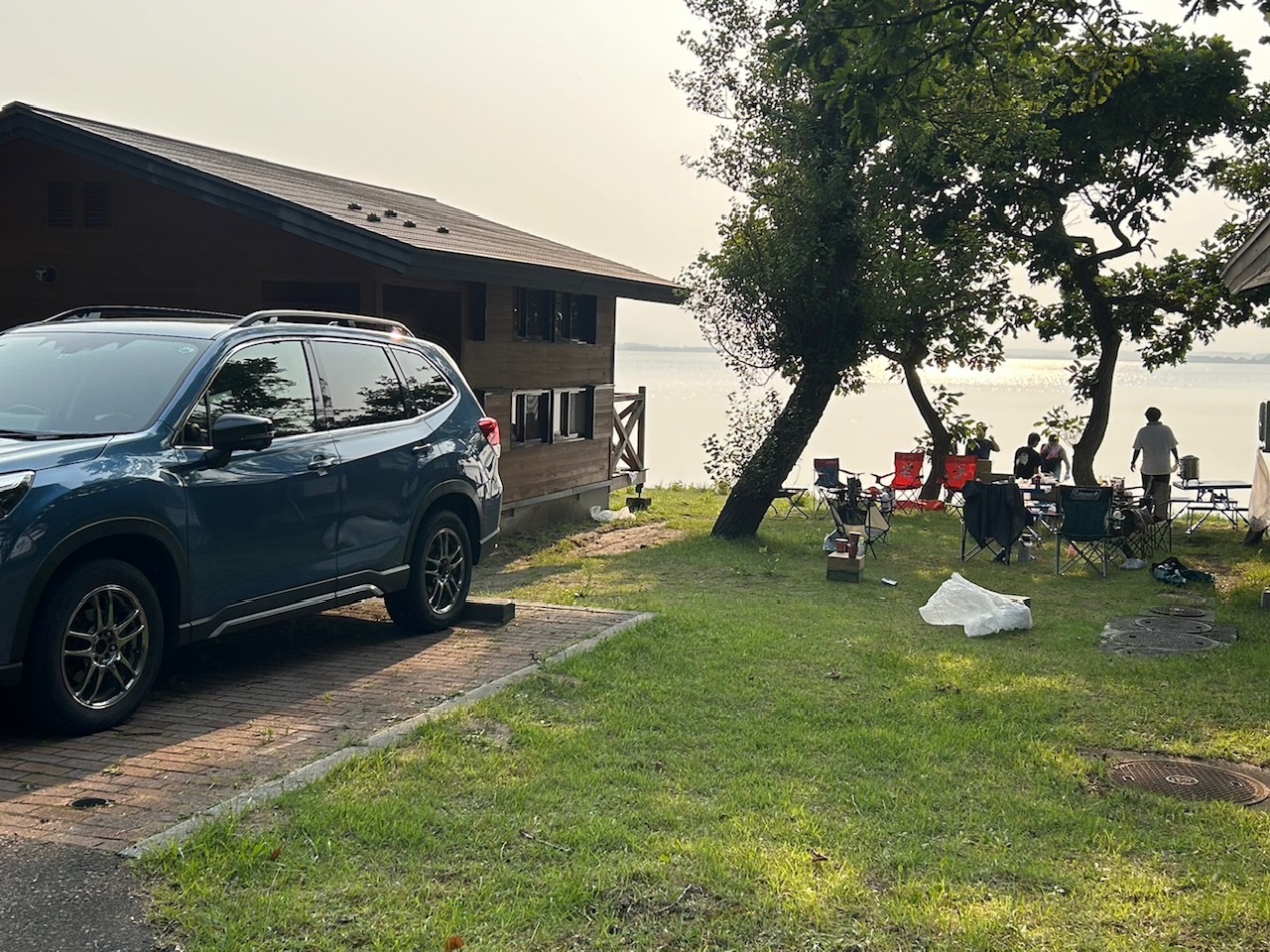 小川原湖畔コテージBBQ！