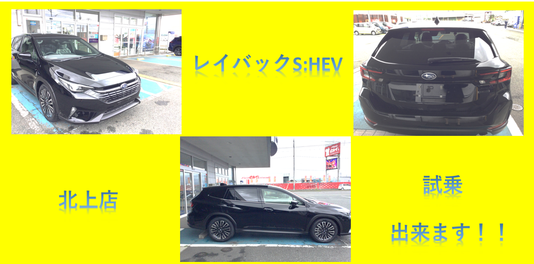 北上店☆レイバック　S:HEV試乗出来ます！！