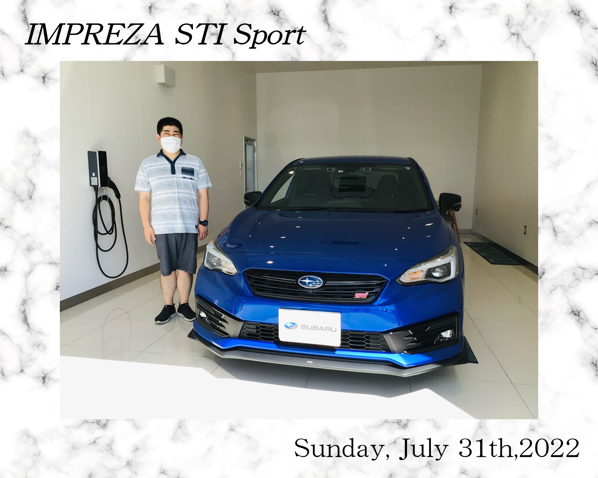 ☆一関インター店☆　泉山様「ＩＭＰＲＥＺＡ ＳＴＩ Ｓｐｏｒｔ」ご納車☆彡