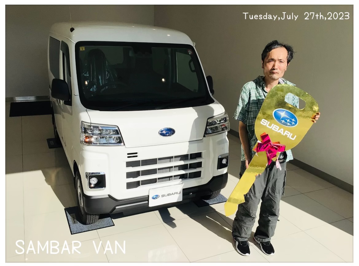 ★一関インター店★千葉様「SAMBAR VAN」ご納車☆ミ