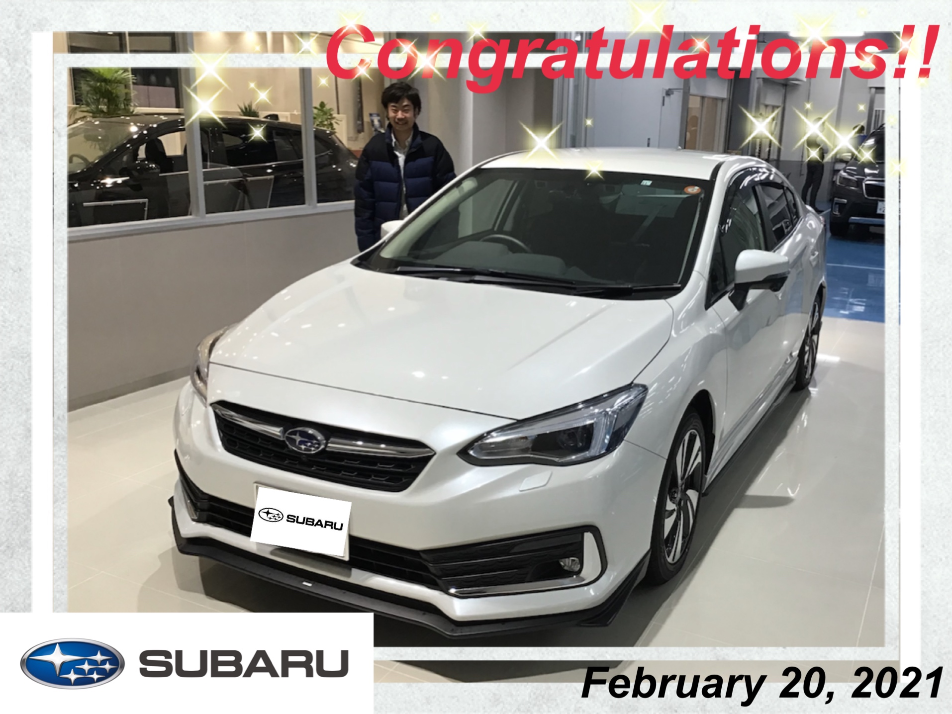 ♦　カースポット天童　本田様　IMPREZA　ご納車　♦