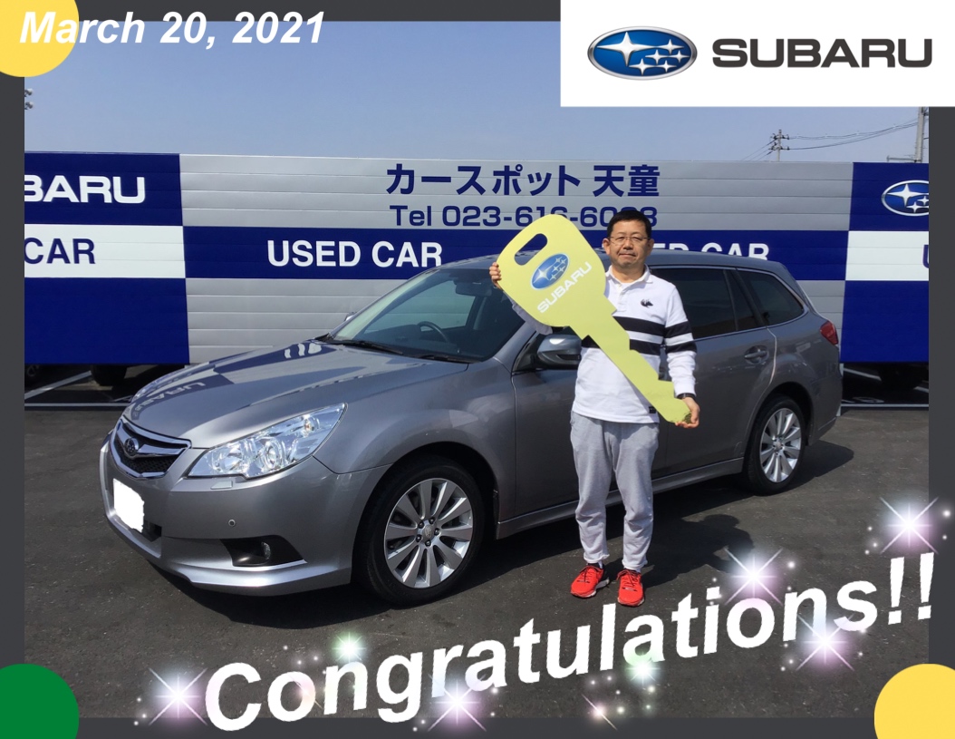 ♦　カースポット天童店　後藤様　OUTBACK　ご納車　♦