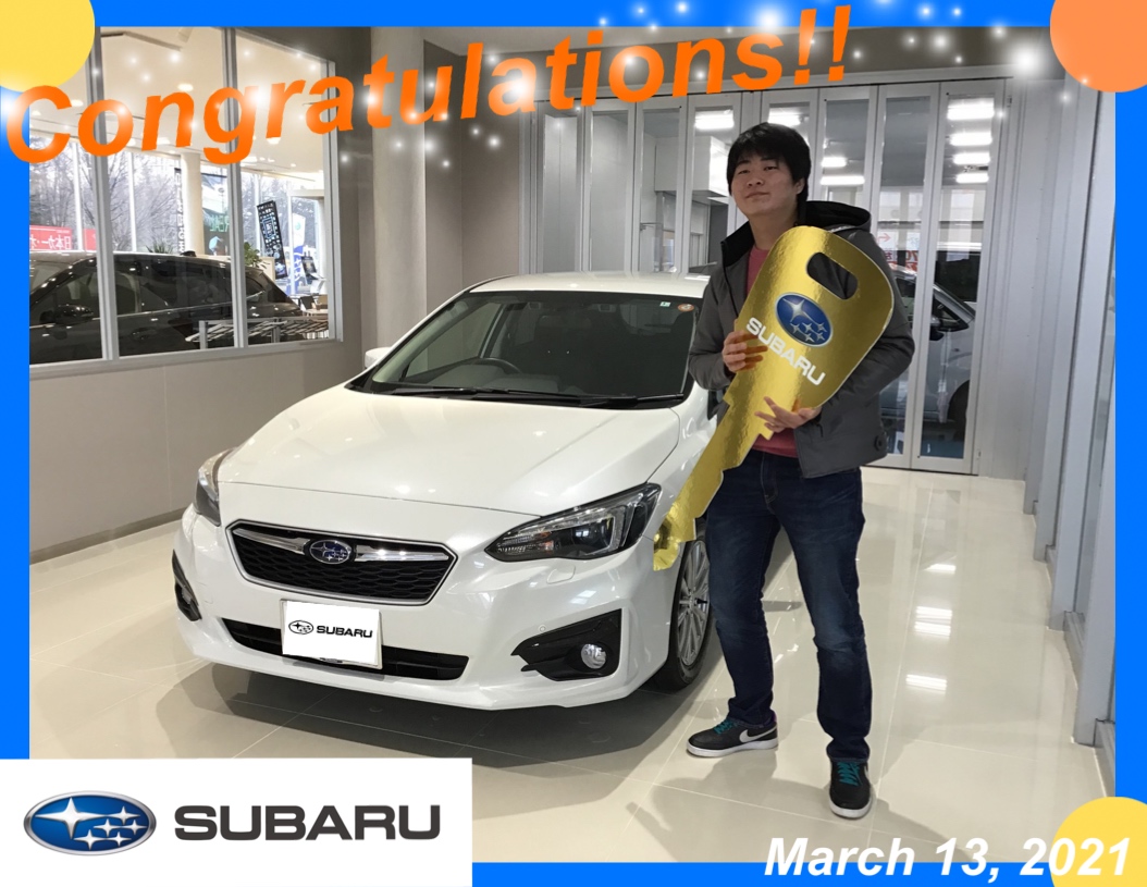 ♦　カースポット天童　大滝様　IMPREZA SPORT ご納車　♦