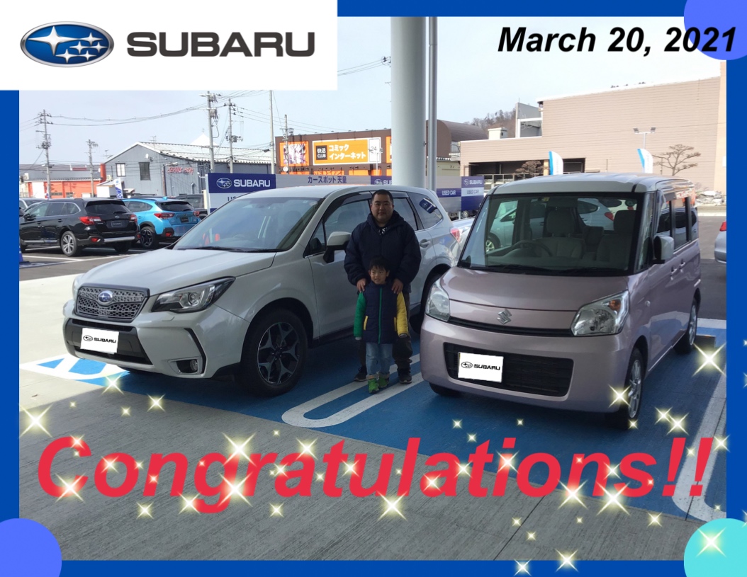 ♦　カースポット天童店　鈴木様　FORESTER　ご納車　♦