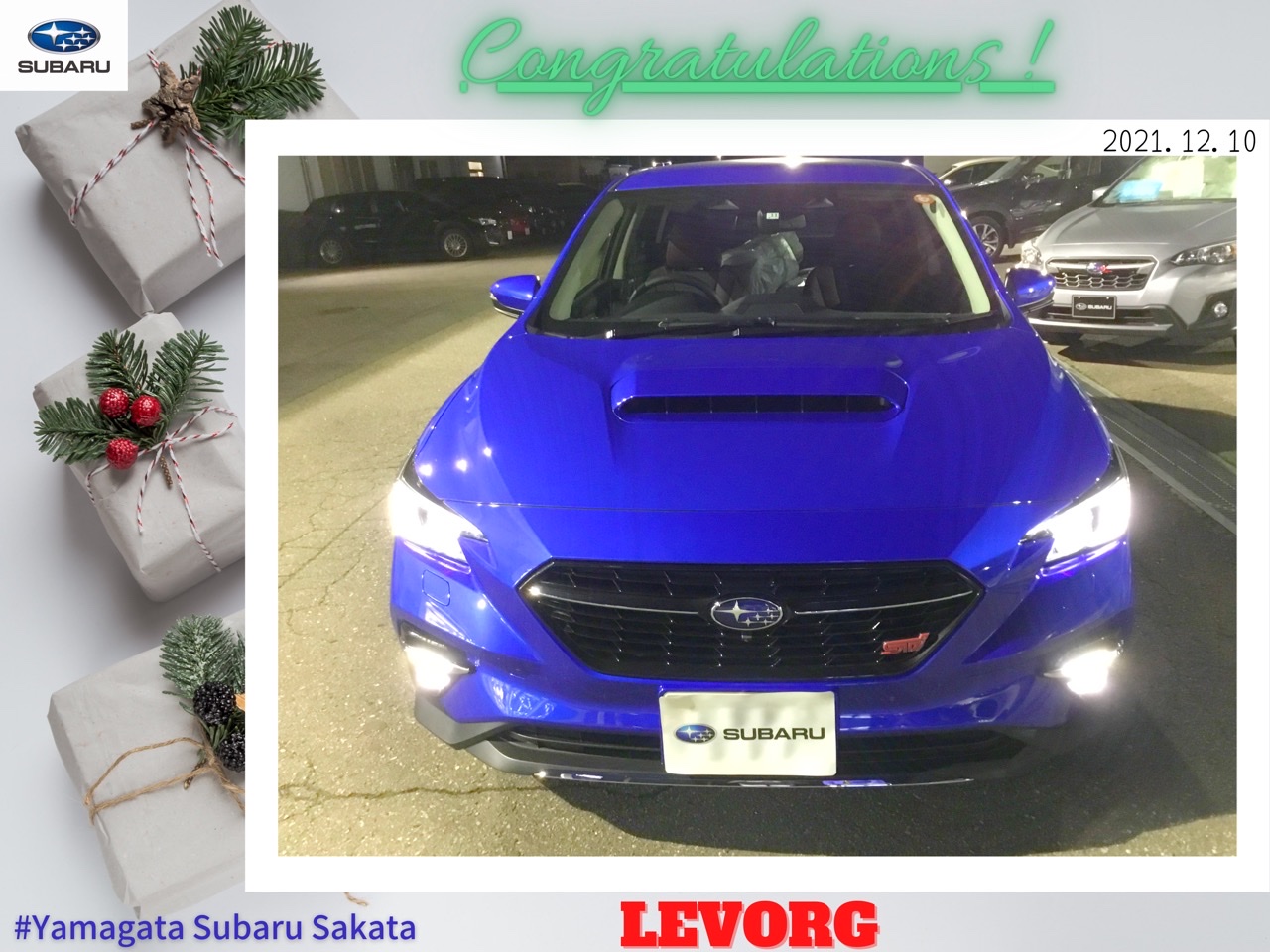 【酒田店】LEVORG　今野様　新車ご納車☆