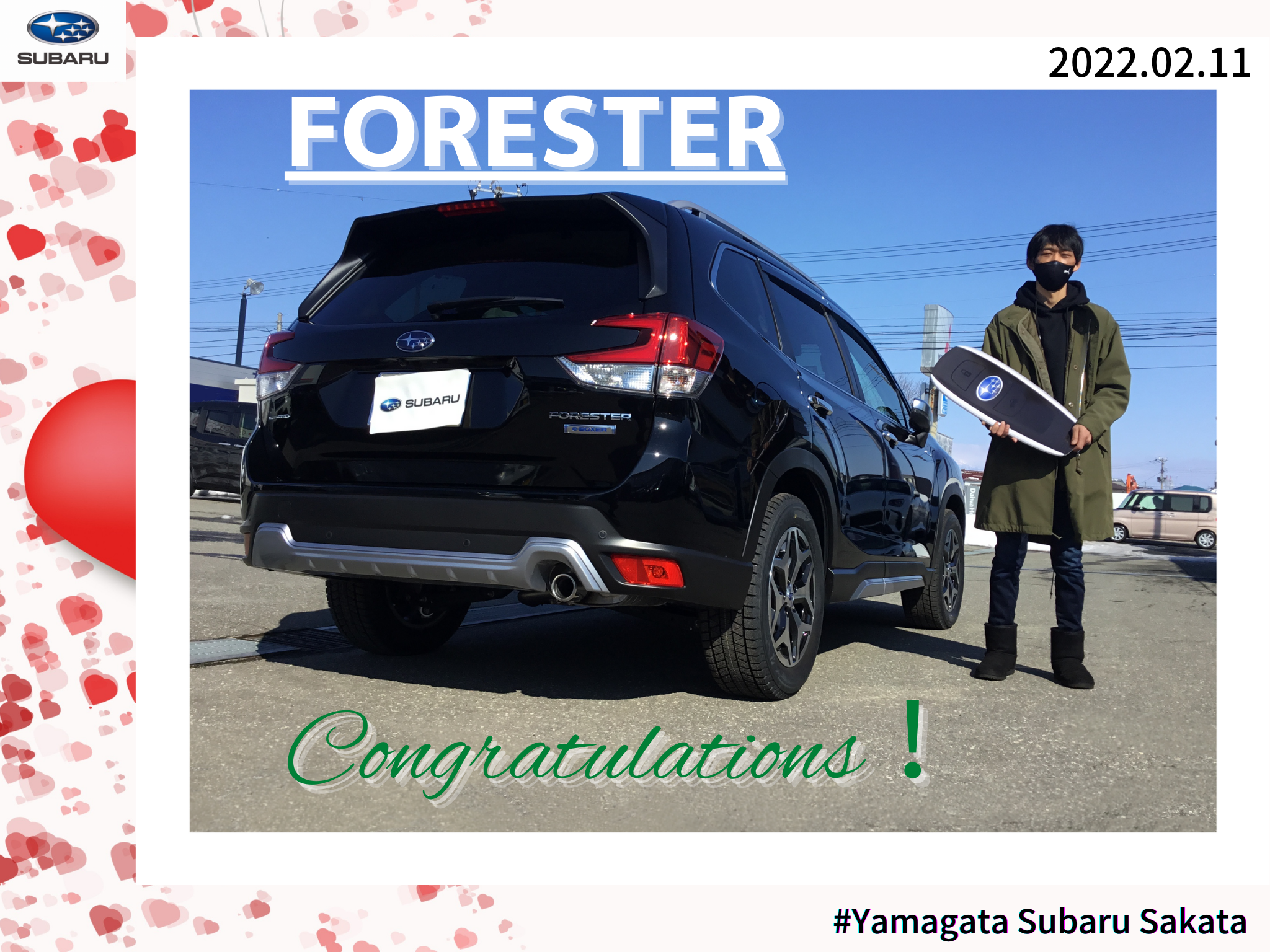【酒田店】FORESTER　辻様　新車ご納車☆